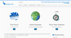 Desktop Screenshot of lowerleaguemanager.com